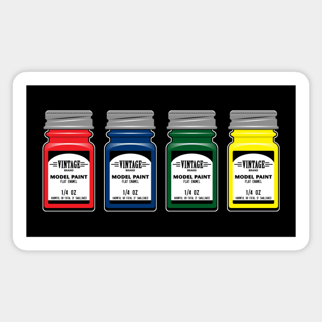 Model Paint Jars Sticker by GloopTrekker Select